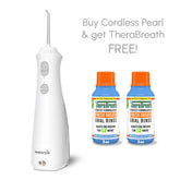Cordless Pearl Water Flosser + FREE TheraBreath Fresh Breath Oral Rinse!